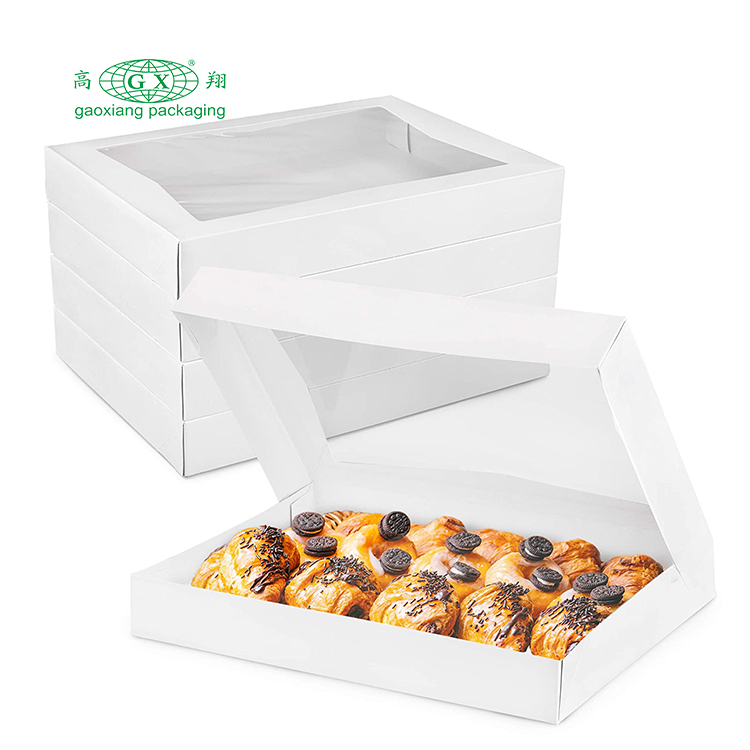 ペーパー クッキー マカロン カップケーキ ボックス ドーナツ ボックス キャンディー ウェディング ボックス クリア ウィンドウ
