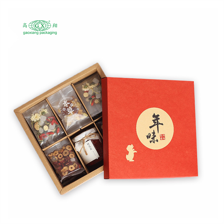 卸売カスタムロゴデザインナッツ＆カーネル紙箱食品ビスケット包装紙箱