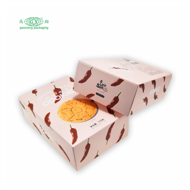 卸売カスタムロゴデザインナッツ＆カーネル紙箱食品ビスケット包装紙箱