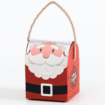 カスタム卸売クリエイティブ クリスマス ギフト折りたたみハンドバッグ クリスマス アップル ペーパー バッグ
